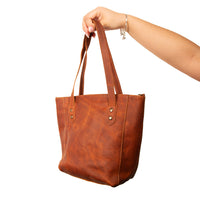 MK24136 - Mini Leather Fila Tote [Women's Leather Bag]