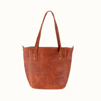 MK24135 - Leather Fila Tote [Women's Leather Bag]