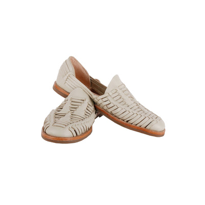 MK24138 - NEW Huarache Loafers Bone [Women's Leather Sandals]