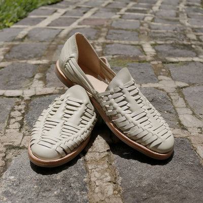 MK24138 - NEW Huarache Loafers Bone [Women's Leather Sandals]