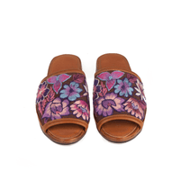 MS4136 - Embroidered Vera Sandals - SAMPLE