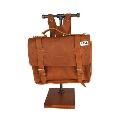 MS4156 - Vintage All Leather Satchel - SAMPLE