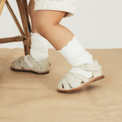 MK221064 - Livingston Sandals Bone [Baby Leather Sandals]