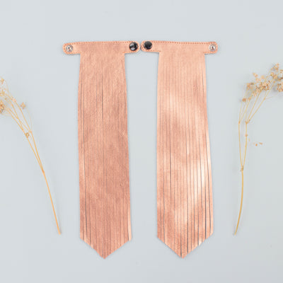 MK22938 - Etta Leather Tassels Set - Rose Gold [Leather Accessory]