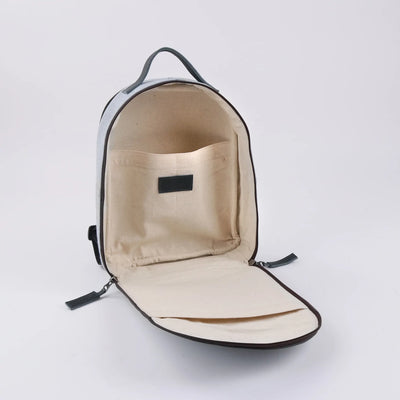 MK221601 - Upcycled Denim & Leather Backpack