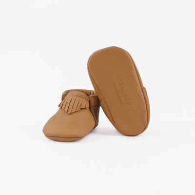WMK221604 - Baby Moccasins Dorado [Baby Leather Shoes]