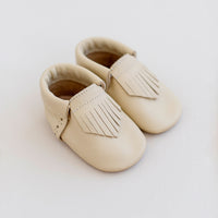 MK221656 - Baby Moccasins Butter [Baby Leather Shoes]