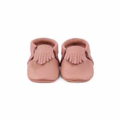 WMK221660 - Baby Moccasins Rosewood [Baby Leather Shoes]