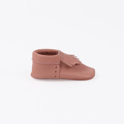 WMK221660 - Baby Moccasins Rosewood [Baby Leather Shoes]