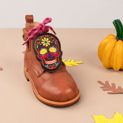 MK221730 - Charm Skull Black for Heirloom Boots [Leather Accessory]