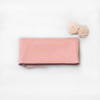 MK22495 - Leather Envelope Wallets Rosewood [Women's Leather Wallets]