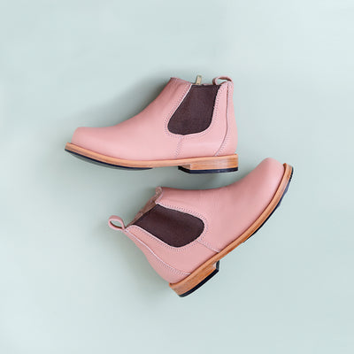 MK22778 - Chelsea Hawks Boots Rosewood [Children's Leather Boots]