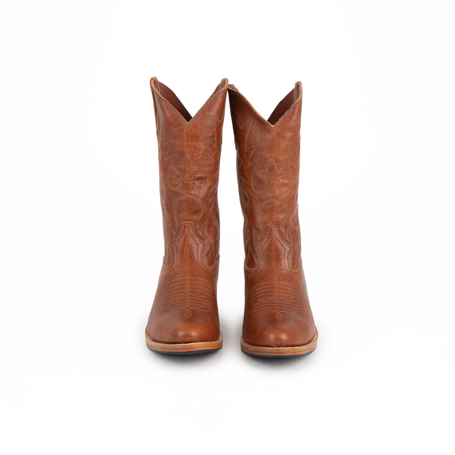 MK22896 - Etta Western Boots Mocca [Women's Leather Boots ...