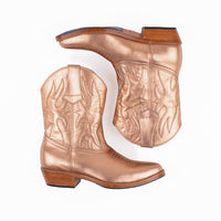 MK22901 - Adela Western Boots Rose Gold [Women's Leather Boots]