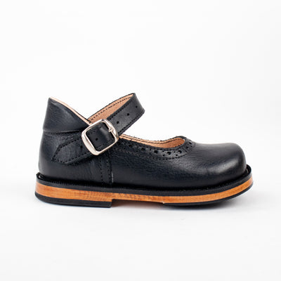 afhængige overfladisk Spis aftensmad MK23108 - Mary Janes Classic Strap Black [Children's Leather Shoes] |  Sustainable Fashion made by artisans