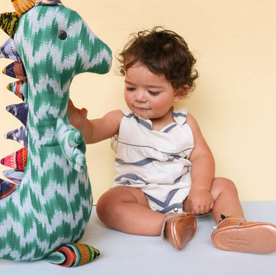 WMK221604 - Baby Moccasins Dorado [Baby Leather Shoes]