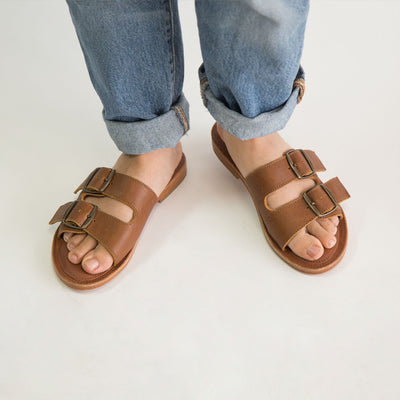 MK221089 - Gomez Sandals Brown [Women's Leather Sandals]