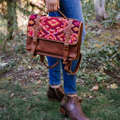 MK1043-2176 - Vintage Huipil Satchel