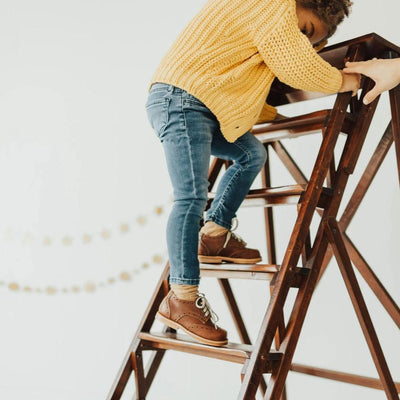 MK1080 - Brogue Oxfords Shoes Root Beer [Children's Leather Shoes]