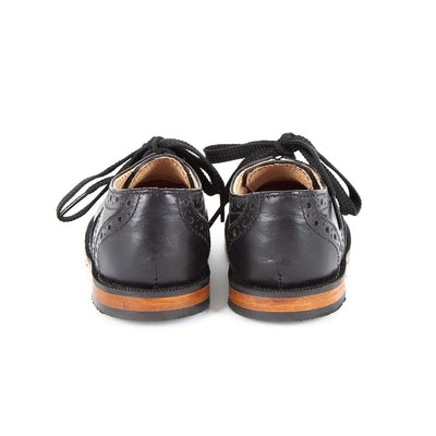 MK1081 - Brogue Oxfords Shoes Black [Children's Leather Shoes]