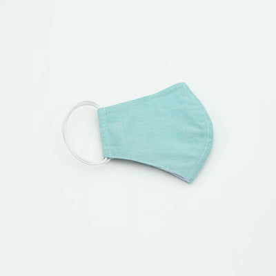 MK2052 - Cotton Mask Ear Elastic Aqua