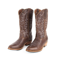 MK2102 - Etta Western Boots Cafe [Women's Leather Boots]