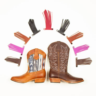 MK2102 - Etta Western Boots Cafe [Women's Leather Boots]