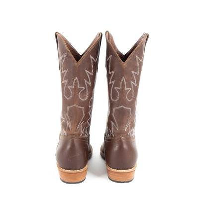 MK2102 - Etta Western Boots Cafe [Women's Leather Boots]