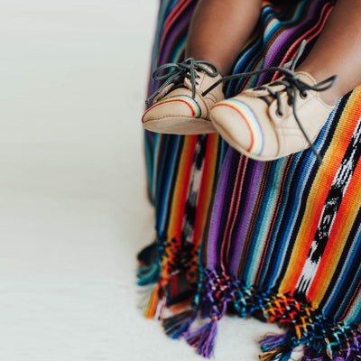 MK21026 - Rainbow Baby Varsity Shoes Natural