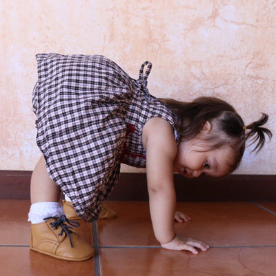 MK21040 - Varsity Dorado [Baby Leather Shoes]