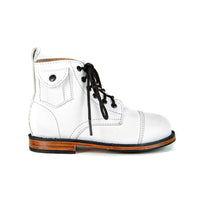 MK211280 - Heirloom Classic Boots White [Children Leather Boots]