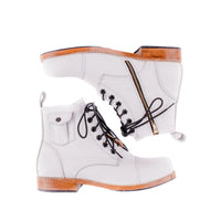 MK211293 - Heritage Luxe Boots White [Women's Leather Boots]