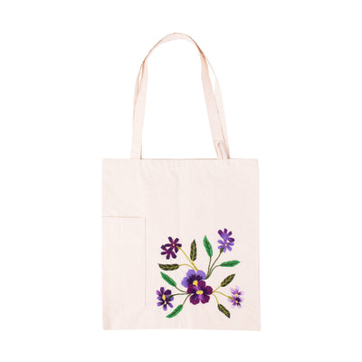 MK211305 - Embroidered Canvas Tote - Rozanne