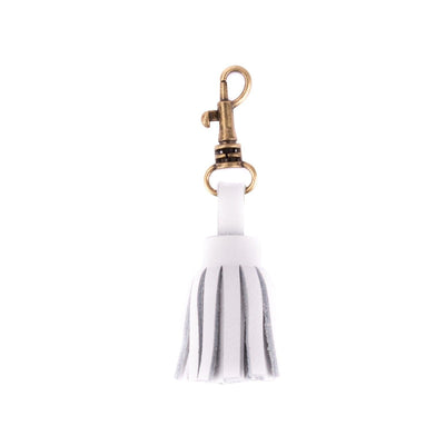 MK211343 - Flequito White [Mini Leather Tassel]