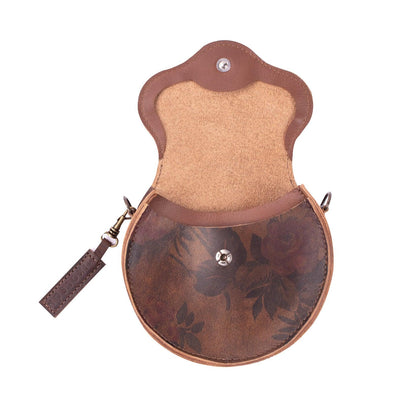 MK211404 - All Leather Nano Luna Crossbody Bag - Fiore