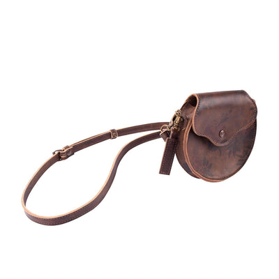 MK211404 - All Leather Nano Luna Crossbody Bag - Fiore