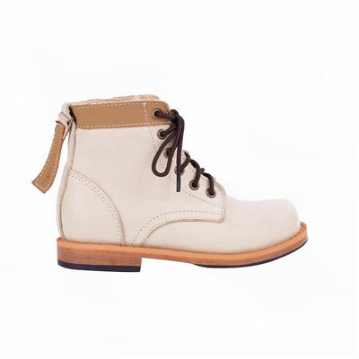 Classic Beige [Children\'s Boots] artisans Boots | Sustainable Bone made Fashion MK211559 by Oliver - Leather
