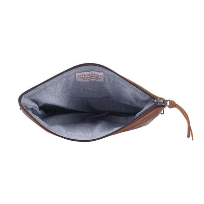 MK211574 - Upcycled Denim Clutch - Iris