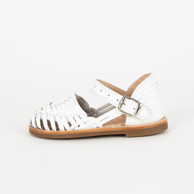 MK21257 - Chitos White [Children's Leather Sandals]