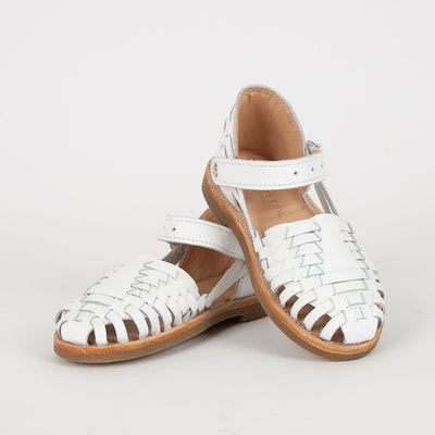 MK21257 - Chitos White [Children's Leather Sandals]
