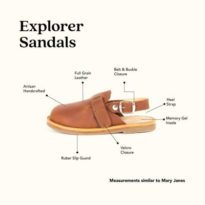 MK21300 - Explorer Sandals Brown [Children's Leather Sandals]