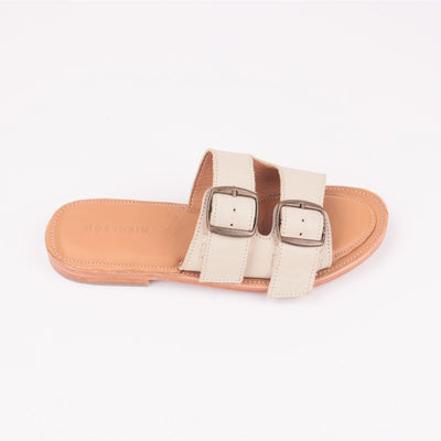 MK221088 - Gomez Sandals Bone [Women's Leather Sandals]