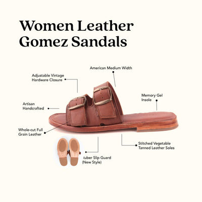 MK221089 - Gomez Sandals Brown [Women's Leather Sandals]