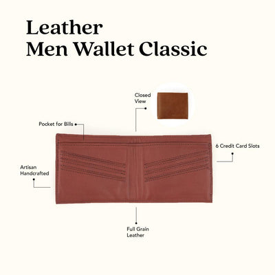 MK221320 - Mocca Wallet Classic [Men's Leather Accessory]