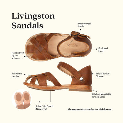 MK22535 - Livingston Sandals Brown [Children's Leather Sandals]
