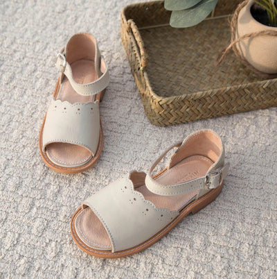 MK22545 - Bloom Sandals Bone [Children's Leather Sandals]