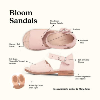 MK22735 - Bloom Sandals Blush [Children's Leather Sandals]
