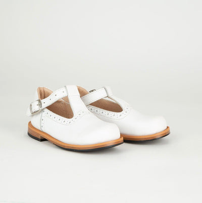 MK22750 - Mary Janes Shoes White [Children's Leather Shoes]