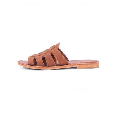 MK22810 - Playa Sandals Brown [Women's Leather Sandals]