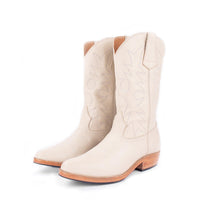 MK22890 - Etta Western Boot Bone [Women's Leather Boots]